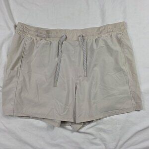 Pacific Trail Mens 2XL Beige Shorts Lightweight Elastic Waist Drawstring Hiking